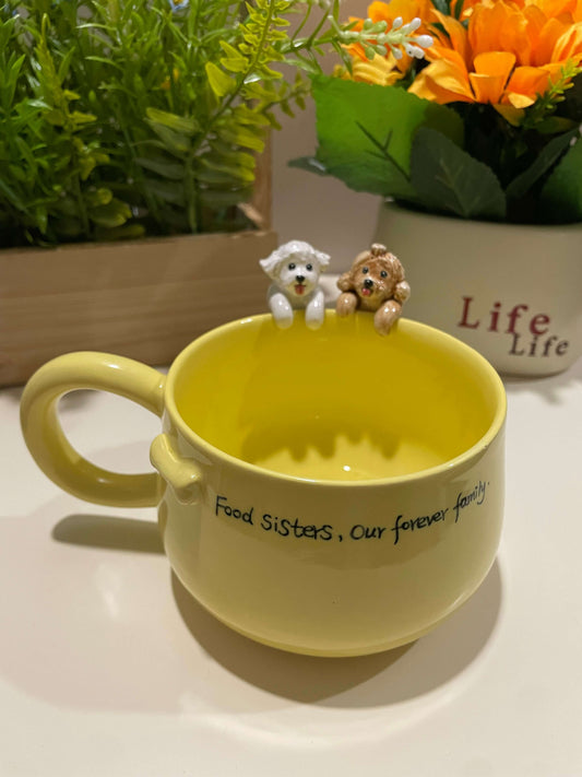 Handmade Custom Yellow Pet Mug