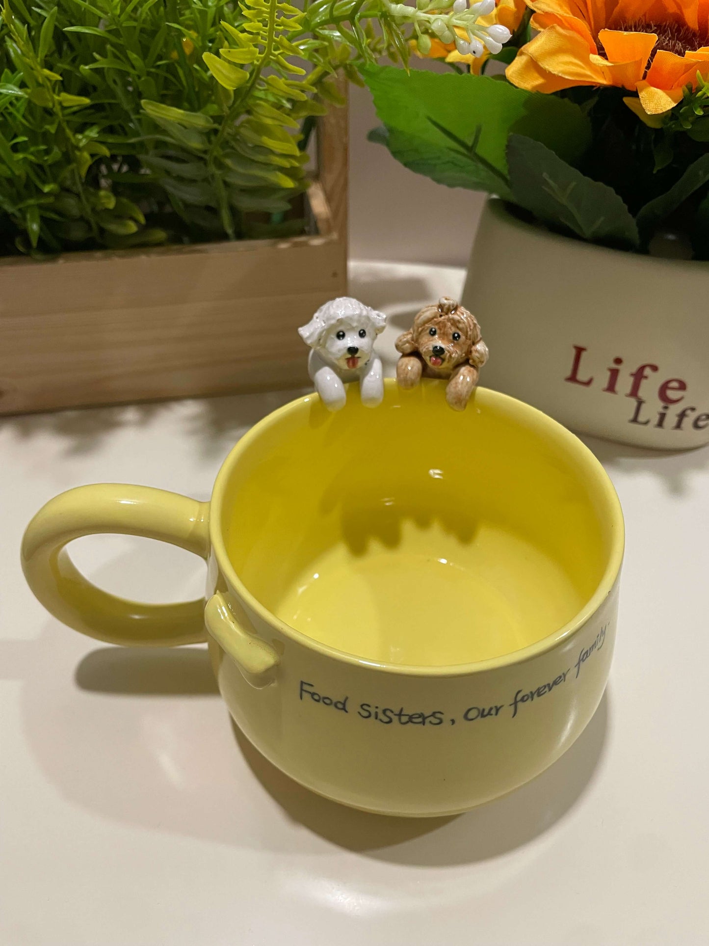 Handmade Custom Yellow Pet Mug